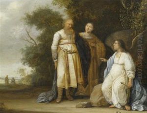 Der Engel Verkundet Manoah Und Seinem Weib Die Geburt Eines Sohnes (simson), Der Als Ein Gottgeweihter Israel Von Den Philistern Befreien Wurde