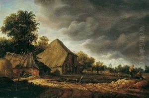 Landschaft Mit Bauerngehoft by Pieter Symonsz Potter