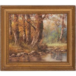Landscape With Stream by Edward Henry Potthast Jr.