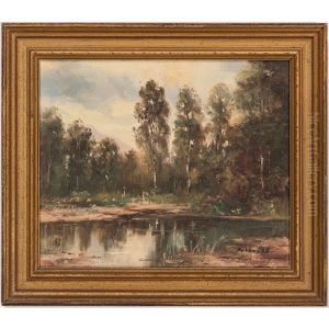 Landscape With Pond by Edward Henry Potthast Jr.