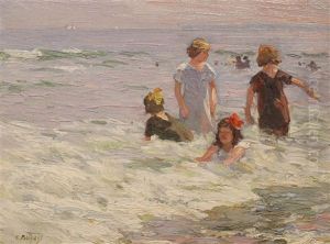 The Incoming Tide, Coney Island, N.y by Edward Henry Potthast