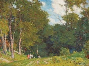 Path Into The Wood by Edward Henry Potthast