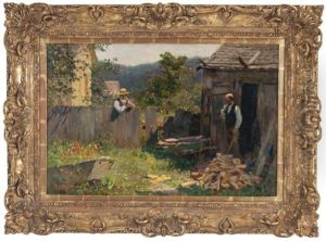Chopping Wood by Edward Henry Potthast
