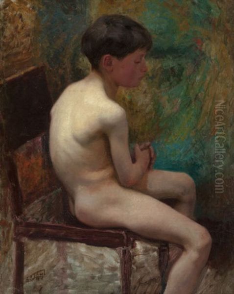 A Young Boy (seated Boy) - view 1