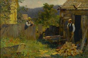 Chopping Wood by Edward Henry Potthast