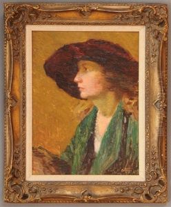 Lady With Hat by Edward Henry Potthast