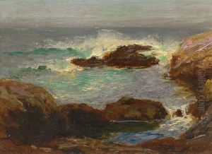 Rocky Coastal Scene by Edward Henry Potthast