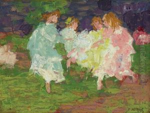 Ring Around The Rosie by Edward Henry Potthast