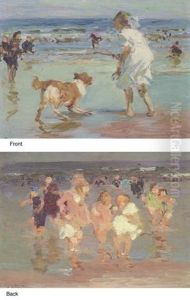 Girl Playing With Dog by Edward Henry Potthast