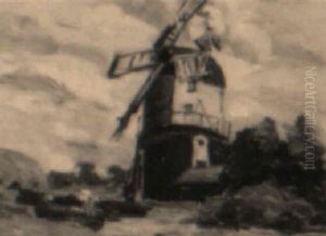 Windmill by Edward Henry Potthast