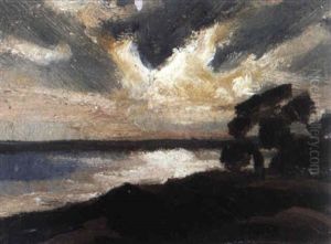 Coastal Sunset Landscape by Edward Henry Potthast