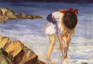 Fillette A La Peche by Edward Henry Potthast
