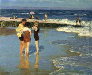 At Rockaway Beach by Edward Henry Potthast