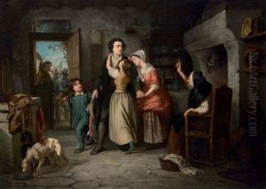 Le Depart Du Conscrit by Henri Louis Aime Pottin