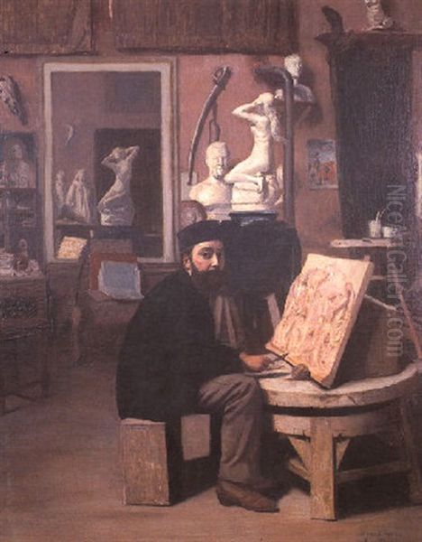 Autoportrait De L'artiste Dans Son Atelier - view 1