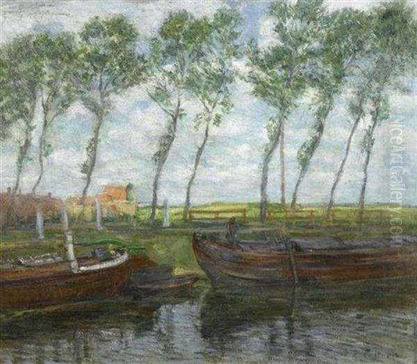 Uferlandschaft Mit Booten - view 1