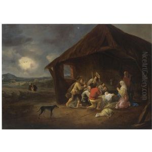 The Adoration Of The Shepherds by Hendrick Potuyl