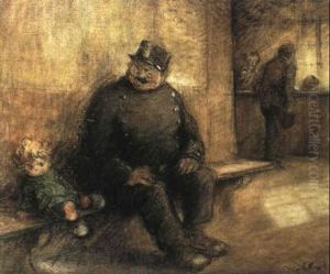 Le Garde-champetre Et L'enfant by Francisque Poulbot