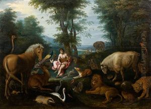 Orphee Charmant Les Animaux by Frans Pourbus the Elder