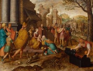 Die Anbetung Der Konige by Frans Pourbus the Elder
