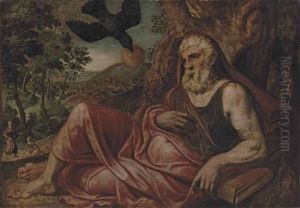Elijah Fed By The Raven, With Elijah And The Widow Of Zerphath