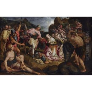 The Meeting Of David And Abigail by Frans Pourbus the Elder