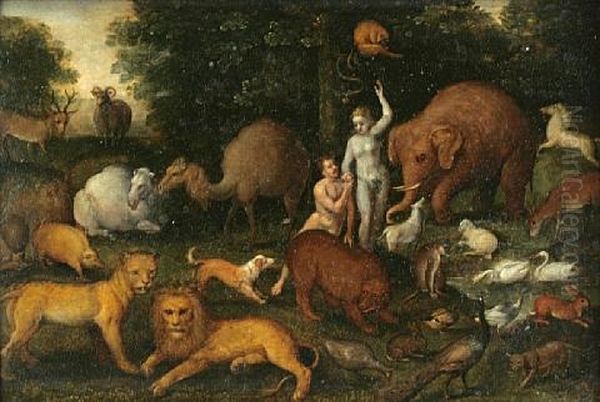 Adam And Eve In The Garden Of Eden - view 1
