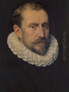 Portrait Of A Bearded Gentleman, Bust-length, With A Ruff Collar