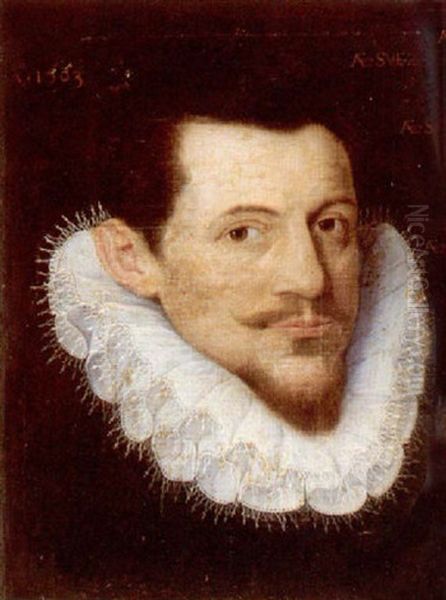 Portrait Of A Man Wearing Black - view 1