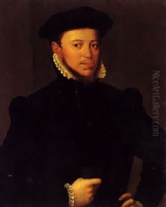 Bildnis Eines Vornehmen Mannes Mit Handschuh by Frans Pourbus the Elder