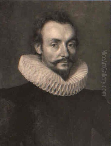 Portrait Of A Gentleman In Black Costume And A Ruff Collar - view 1