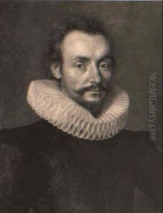 Portrait Of A Gentleman In Black Costume And A Ruff Collar by Frans Pourbus the Elder