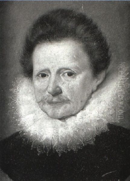Portrait Of A Gentleman In A Black Coat And White Ruff - view 1