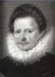 Portrait Of A Gentleman In A Black Coat And White Ruff by Frans Pourbus the Elder