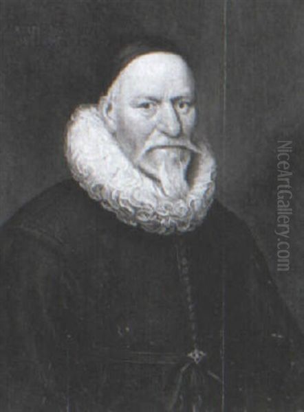 Portrait Of An Old Man In Black - view 1