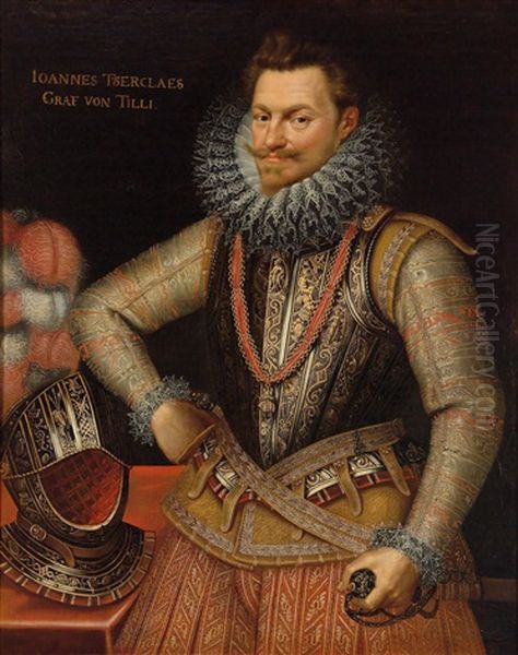 Bildnis Des Prinzen Philipp Wilhelm Von Oranien (1554-1618) Im Brustharnisch Mit Dem Orden Vom Goldenen Vlies - view 1