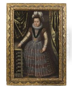 Portrait Of A Boy, Presumed To Be Louis Xiii by Frans Pourbus the younger