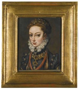 Portrait Of Lady, Traditionally Identified As Anne Of Austria, Head And Shoulders, Wearing A Lace Ruff