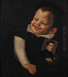 Untitled (boy With Portrait) by Frans Pourbus the younger