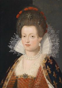 Maria De'medici, Konigin Von Frankreich by Frans Pourbus the younger