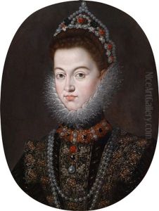 Bildnis Von Isabella Clara Eugenia, Gemahlin Erzherzog Albrecht Vii, Statthalterin Der Habsburgischen Niederlande, Des Heutigen Belgien