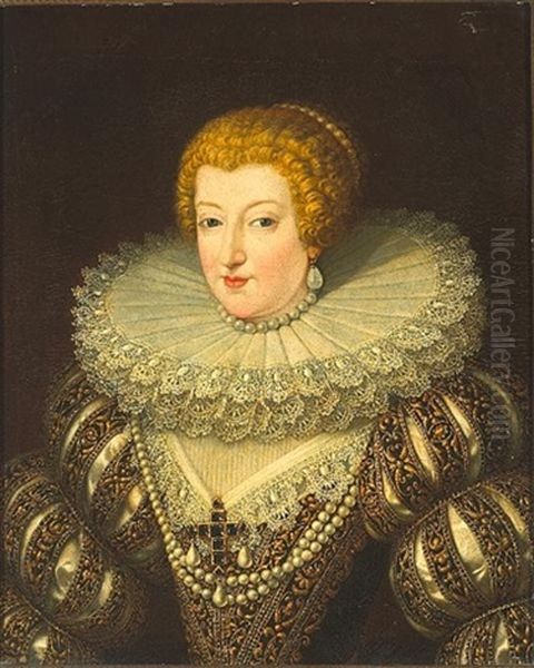A Portrait Of Anne Of Austria, Half-length - view 1