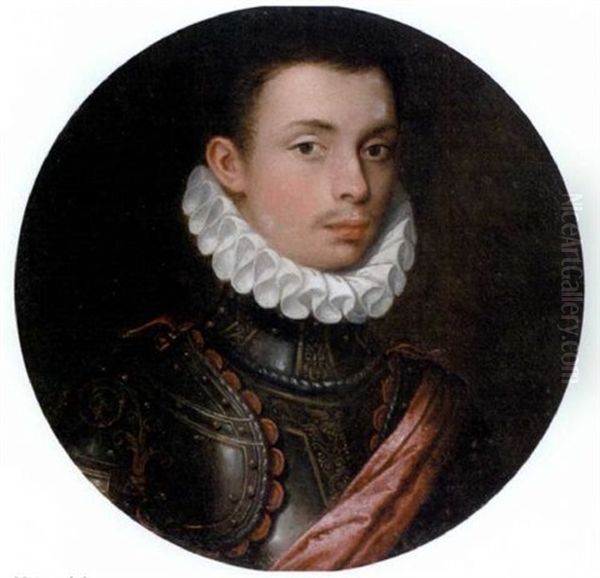 Portrait Of A Young Nobleman In Armour With A Ruff And A Scarlet Sash - view 1