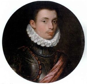 Portrait Of A Young Nobleman In Armour With A Ruff And A Scarlet Sash