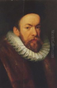 Portrait Of A Bearded Man In A Fur-trimmed Coat With White Ruff