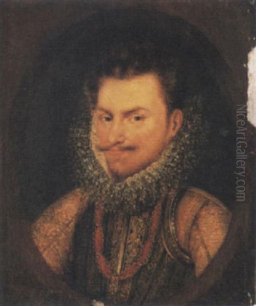 Portrait Of Philips Willem, Count Of Nassau, In An Embroidered Doublet And A Ruff Collar - view 1