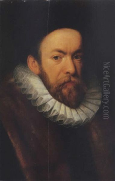Portrait Of A Bearded Man In A Fur-trim Coat With A White Ruff - view 1