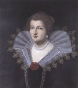 Portrait D'anne D'autriche (?) by Frans Pourbus the younger