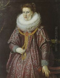 Bildnis Einer Reich Gekleideten Dame by Frans Pourbus the younger