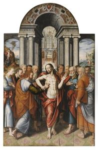 The Incredulity Of Saint Thomas by Pieter Pourbus